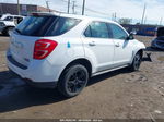 2017 Chevrolet Equinox Ls White vin: 2GNALBEK8H1525302