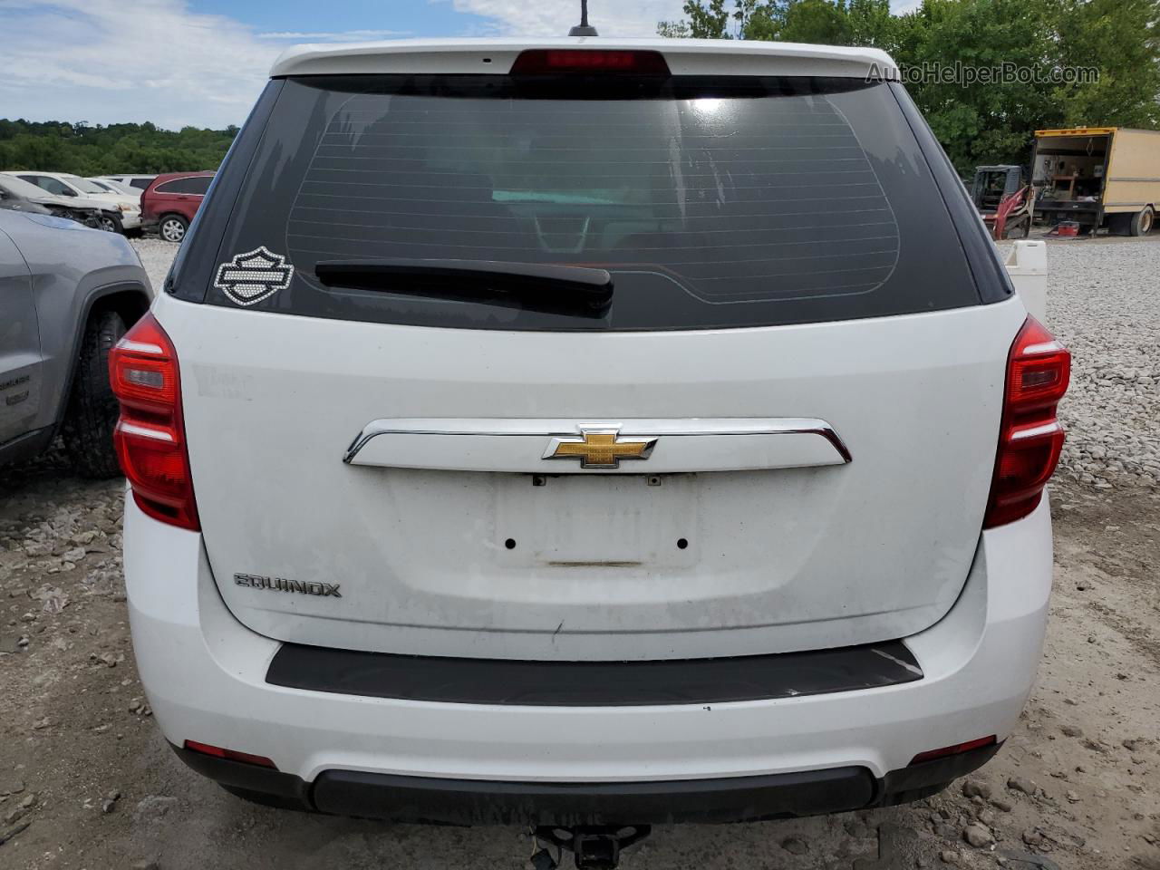 2017 Chevrolet Equinox Ls White vin: 2GNALBEK8H1571292