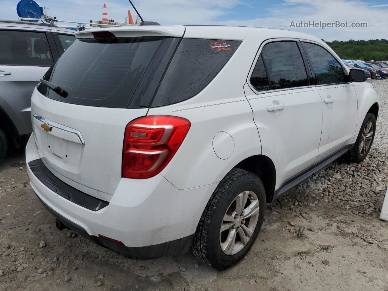 2017 Chevrolet Equinox Ls White vin: 2GNALBEK8H1571292