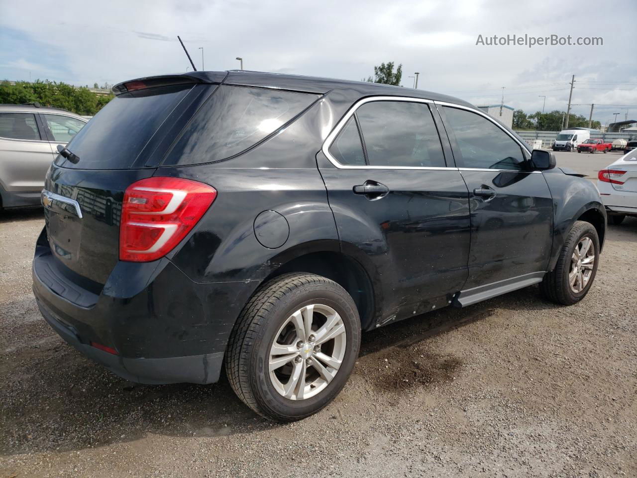 2017 Chevrolet Equinox Ls Black vin: 2GNALBEK8H1586634