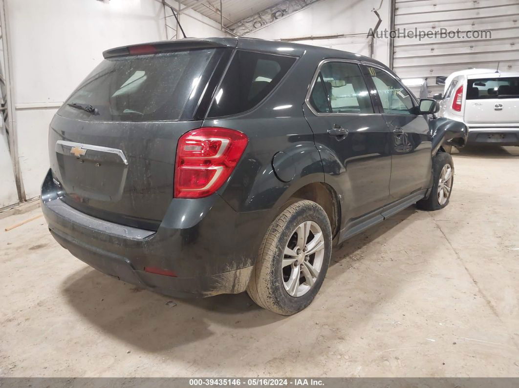 2017 Chevrolet Equinox Ls Black vin: 2GNALBEK8H1601276