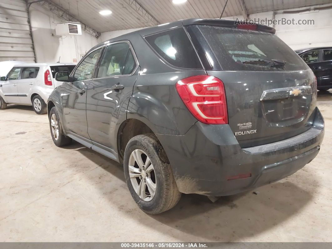 2017 Chevrolet Equinox Ls Black vin: 2GNALBEK8H1601276