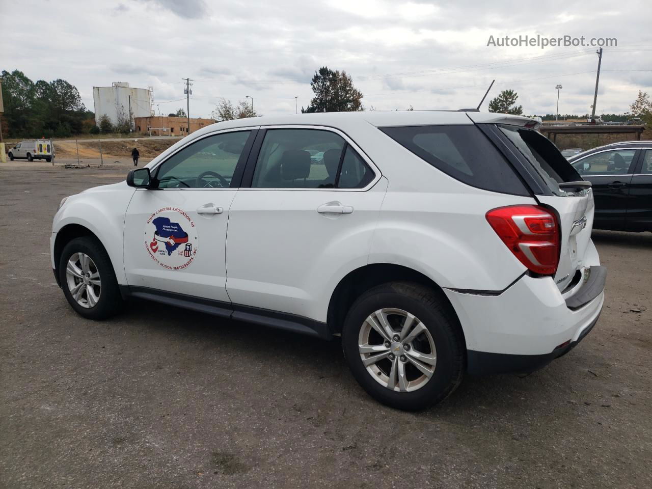 2017 Chevrolet Equinox Ls White vin: 2GNALBEK8H1610933