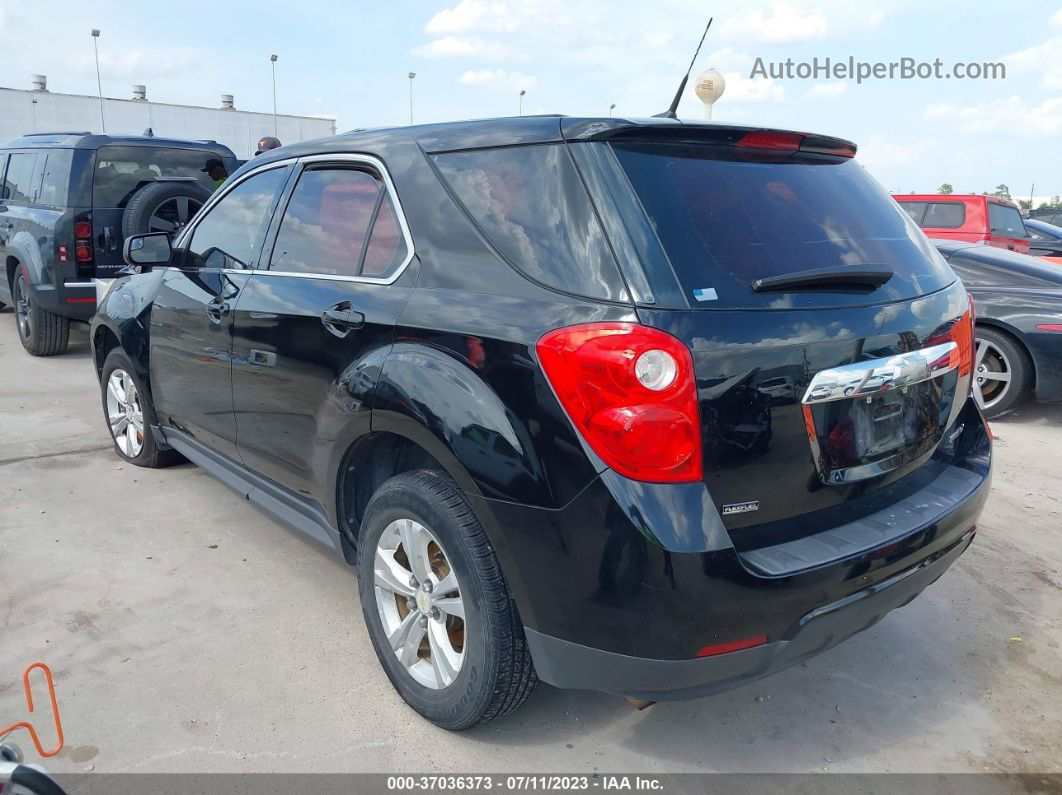 2012 Chevrolet Equinox Ls Black vin: 2GNALBEK9C1134927