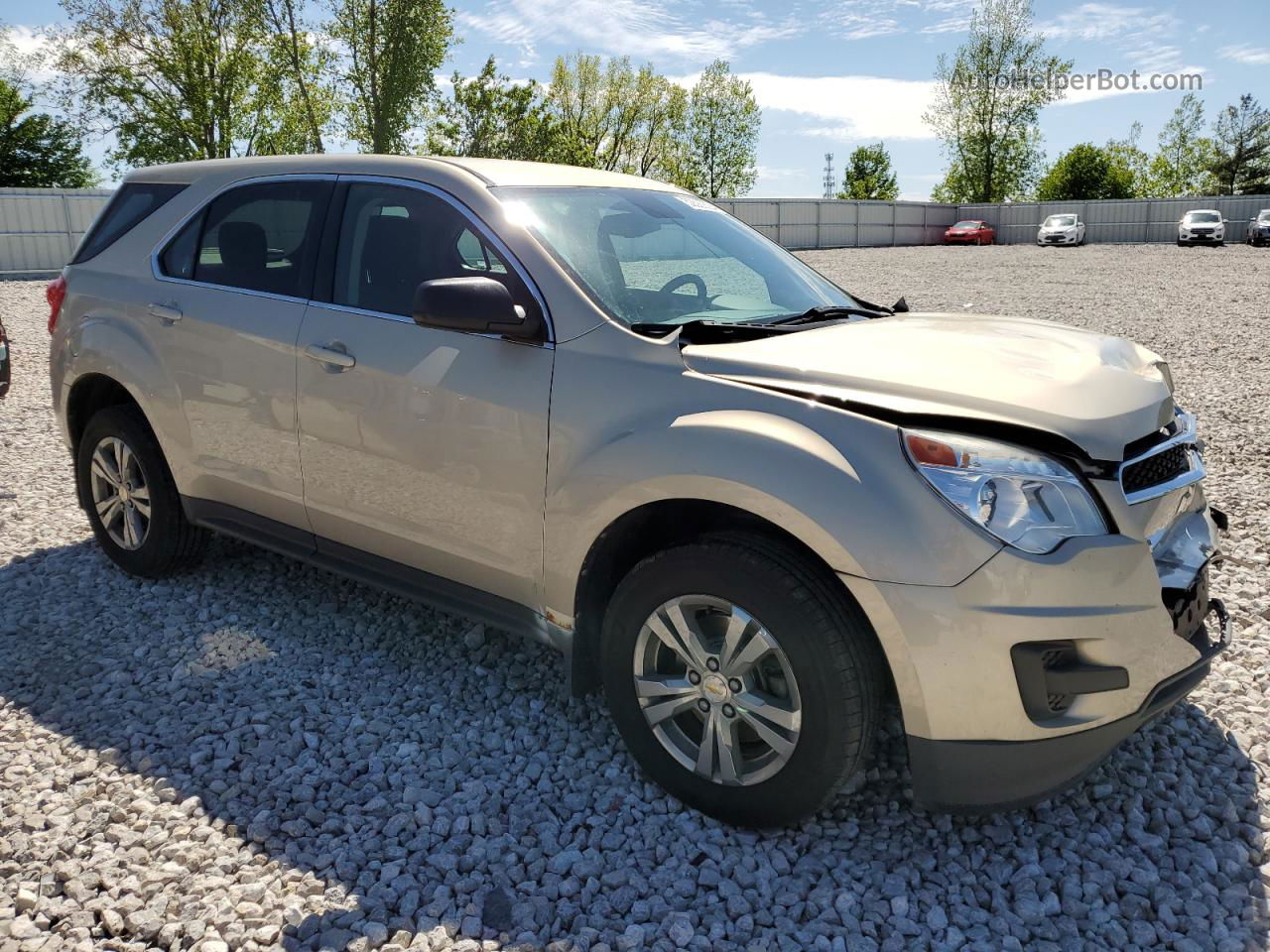 2012 Chevrolet Equinox Ls Желто-коричневый vin: 2GNALBEK9C1161061