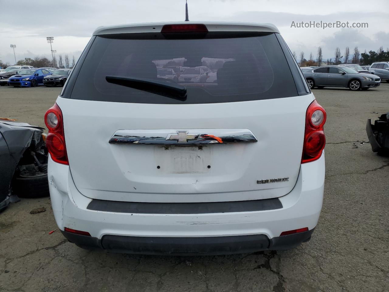 2012 Chevrolet Equinox Ls White vin: 2GNALBEK9C1324131