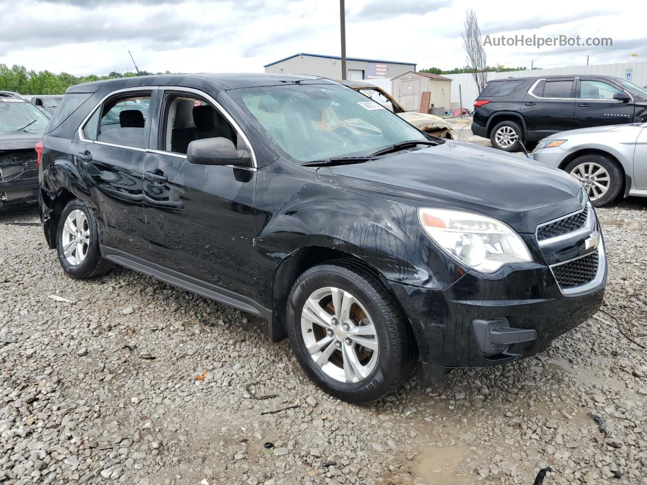 2012 Chevrolet Equinox Ls Black vin: 2GNALBEK9C1333878