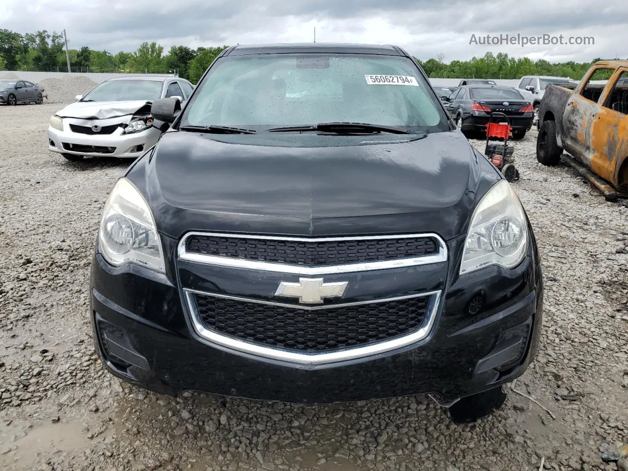 2012 Chevrolet Equinox Ls Black vin: 2GNALBEK9C1333878