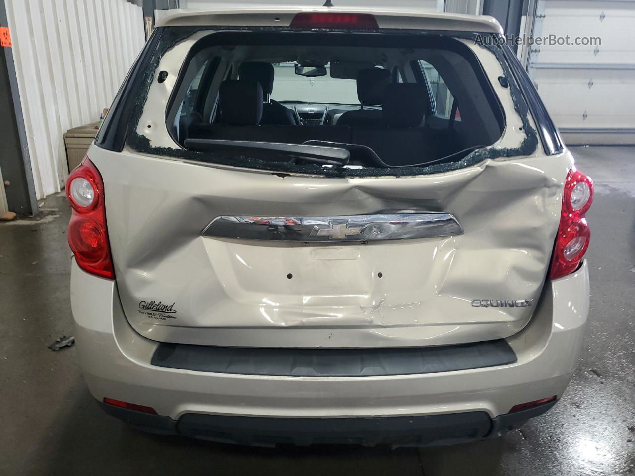 2012 Chevrolet Equinox Ls Бежевый vin: 2GNALBEK9C6325802