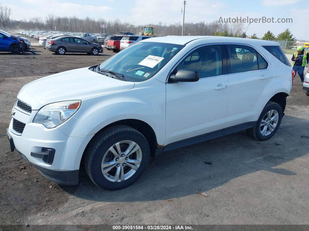 2012 Chevrolet Equinox Ls White vin: 2GNALBEK9C6365216