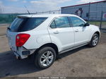 2012 Chevrolet Equinox Ls White vin: 2GNALBEK9C6365216