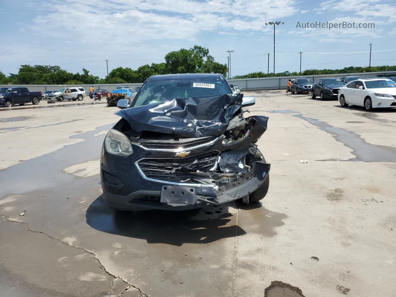 2016 Chevrolet Equinox Ls Black vin: 2GNALBEK9G1131614