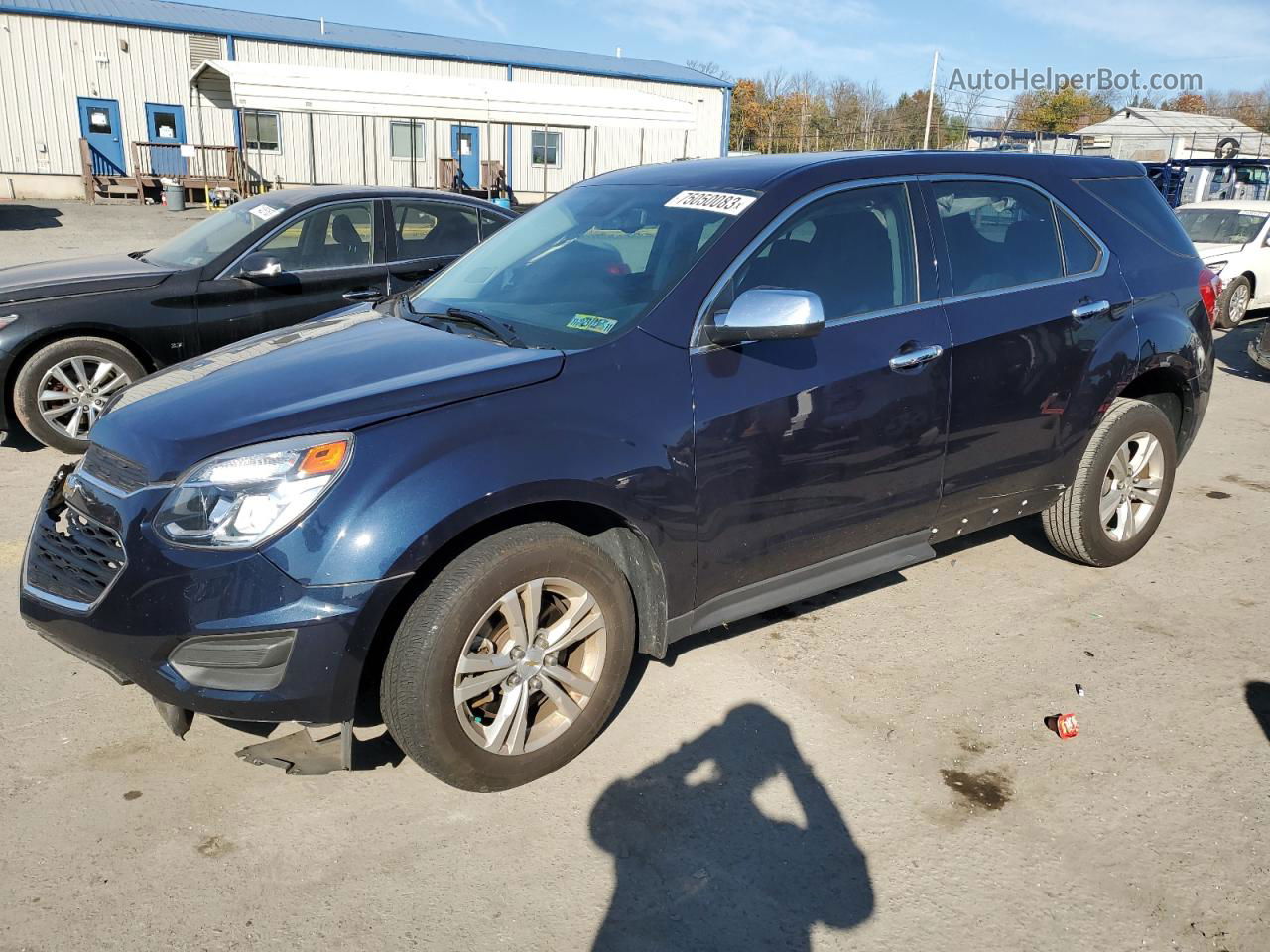 2016 Chevrolet Equinox Ls Blue vin: 2GNALBEK9G1152852