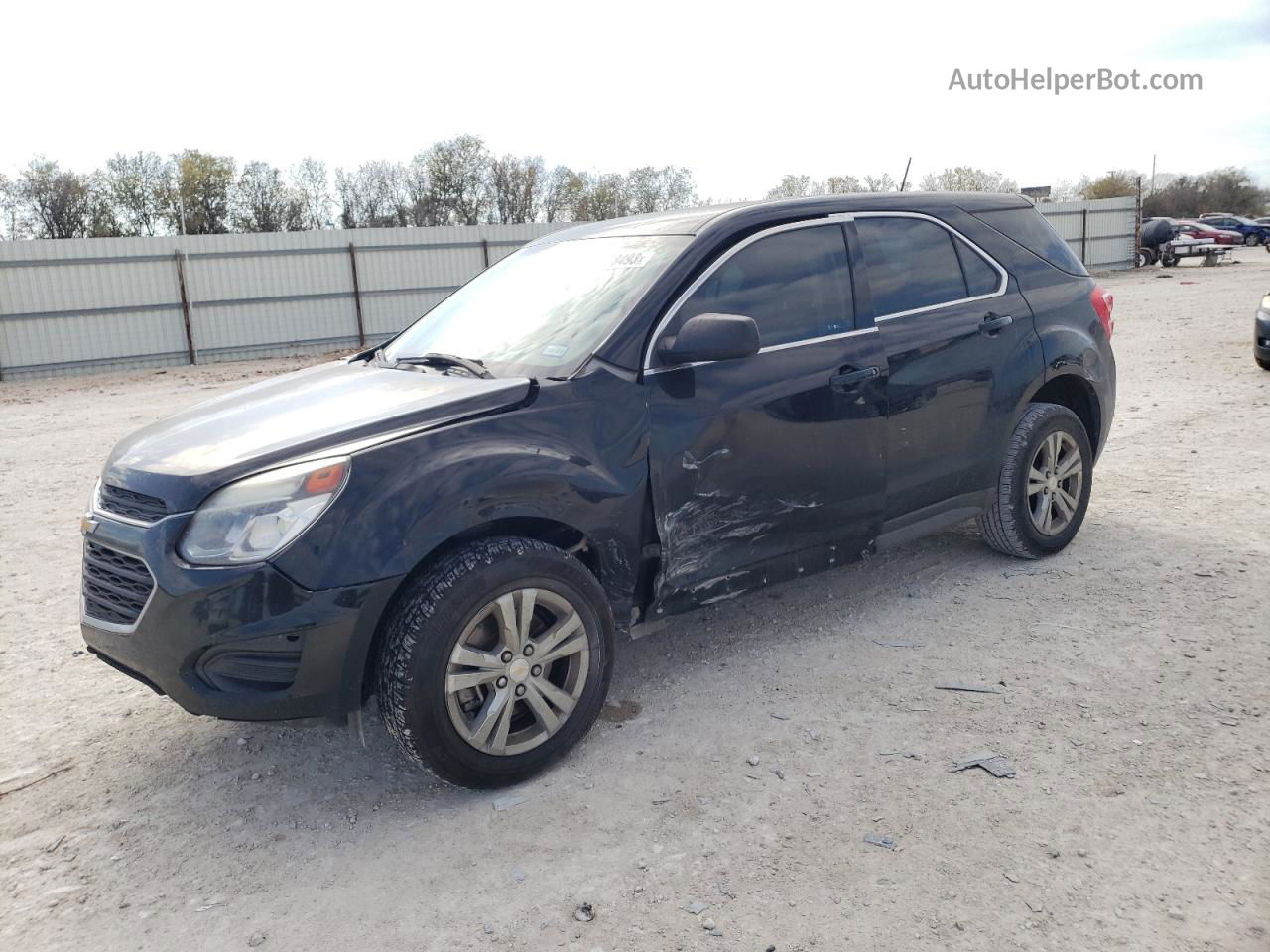 2016 Chevrolet Equinox Ls Black vin: 2GNALBEK9G1189240