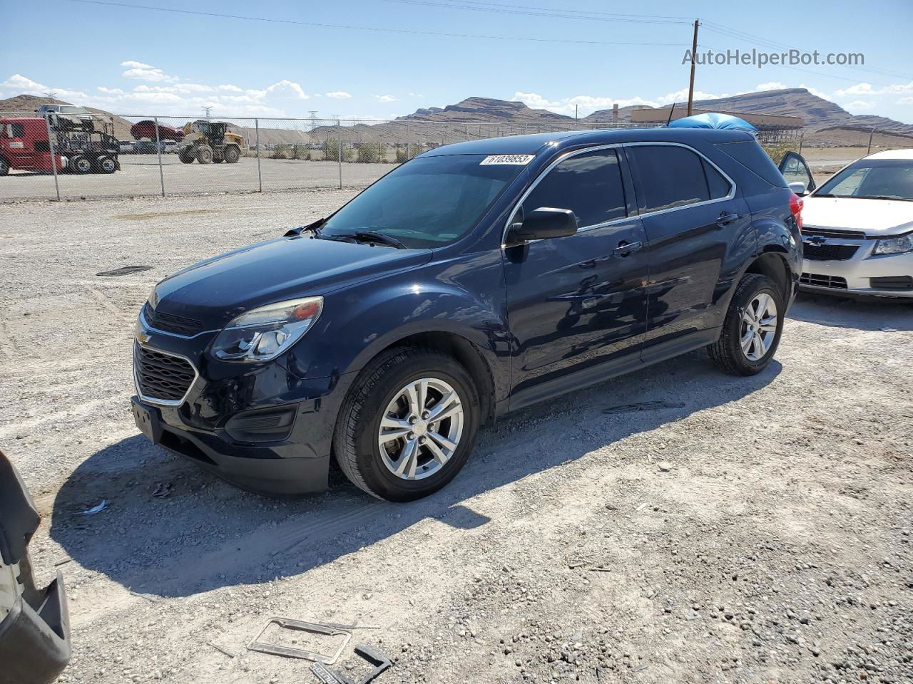 2016 Chevrolet Equinox Ls Blue vin: 2GNALBEK9G6238357