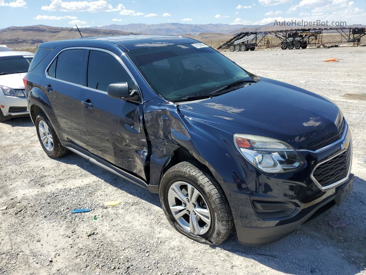 2016 Chevrolet Equinox Ls Blue vin: 2GNALBEK9G6238357