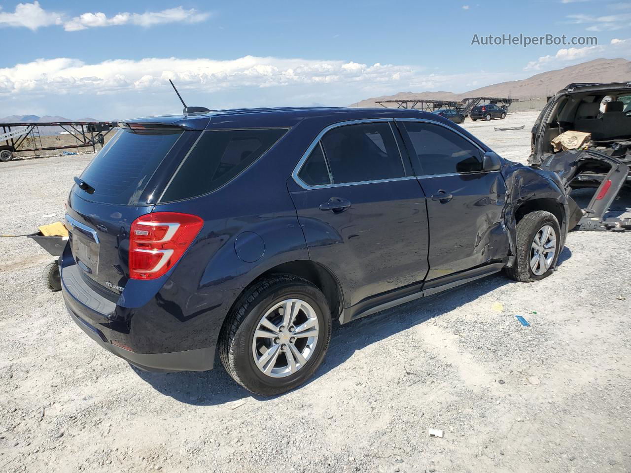 2016 Chevrolet Equinox Ls Blue vin: 2GNALBEK9G6238357