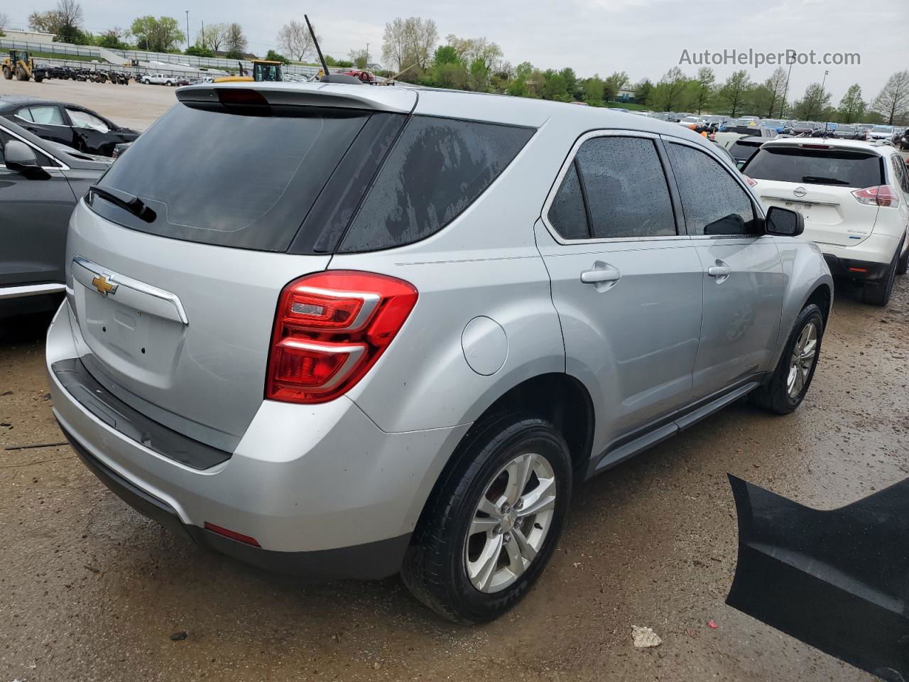 2016 Chevrolet Equinox Ls Серебряный vin: 2GNALBEK9G6346302