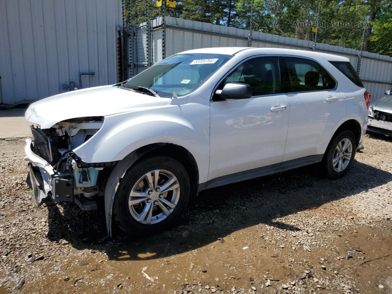 2017 Chevrolet Equinox Ls White vin: 2GNALBEK9H1574010