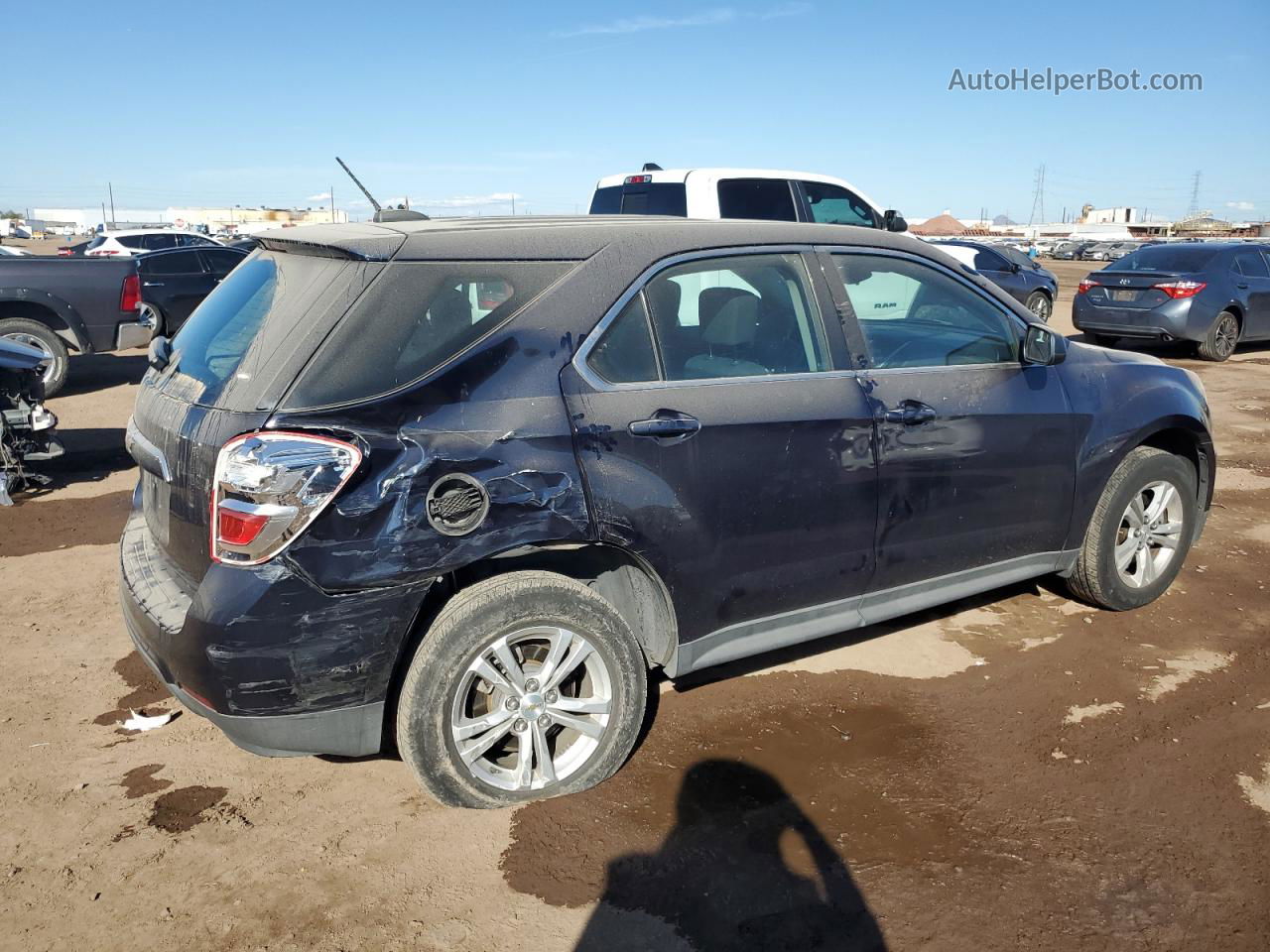 2017 Chevrolet Equinox Ls Blue vin: 2GNALBEK9H6138471