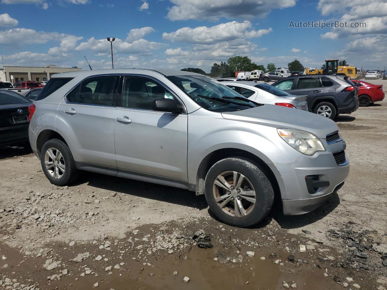 2012 Chevrolet Equinox Ls Silver vin: 2GNALBEKXC1153955