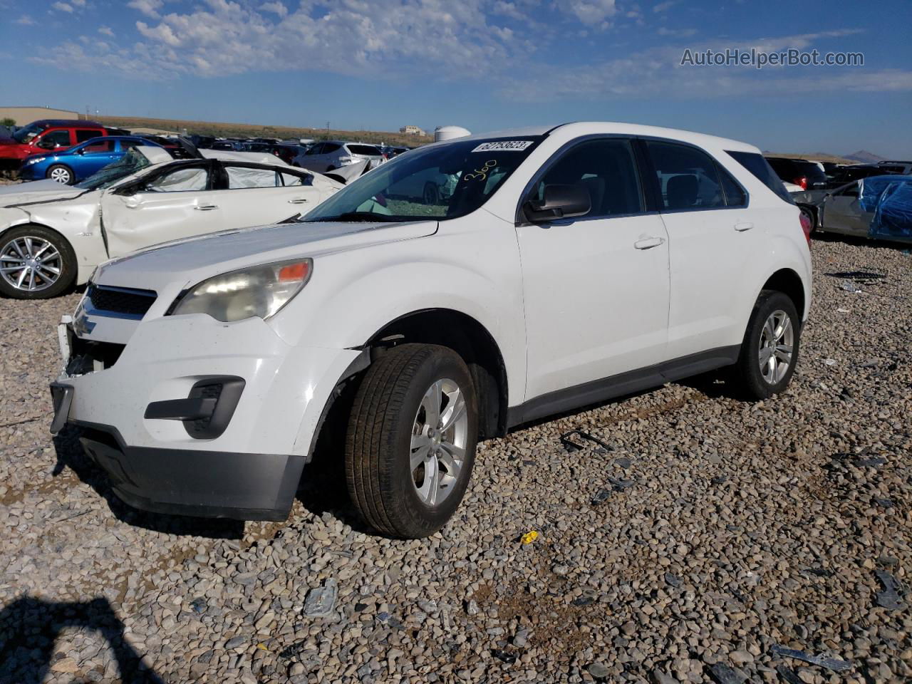 2012 Chevrolet Equinox Ls Белый vin: 2GNALBEKXC1260410