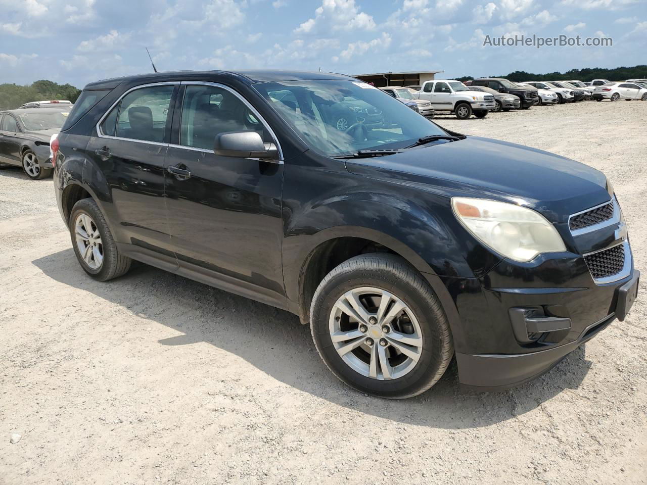 2012 Chevrolet Equinox Ls Black vin: 2GNALBEKXC1287381