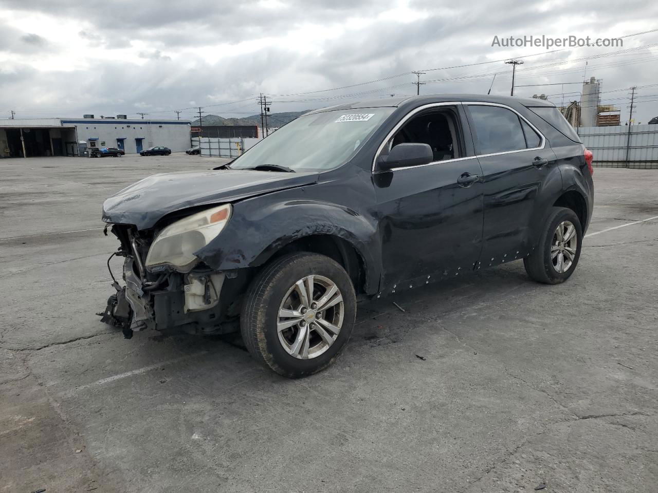 2012 Chevrolet Equinox Ls Black vin: 2GNALBEKXC6214434