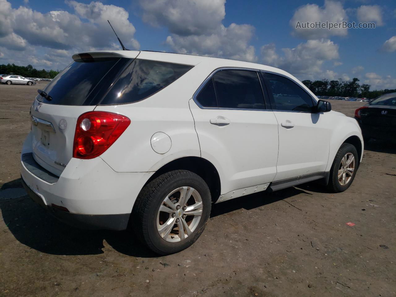 2012 Chevrolet Equinox Ls White vin: 2GNALBEKXC6315831