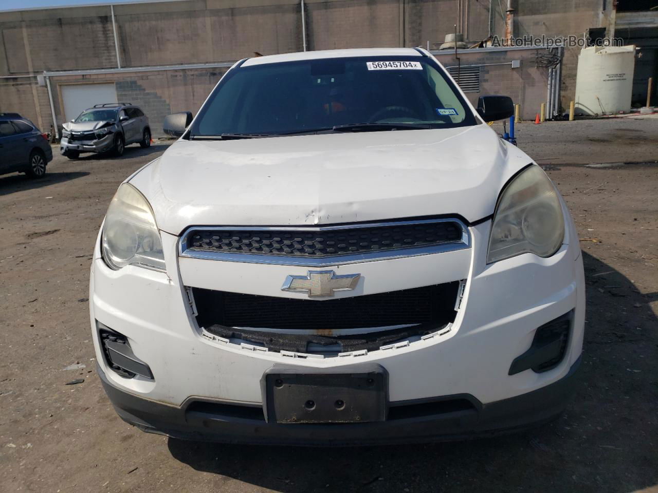 2012 Chevrolet Equinox Ls White vin: 2GNALBEKXC6315831