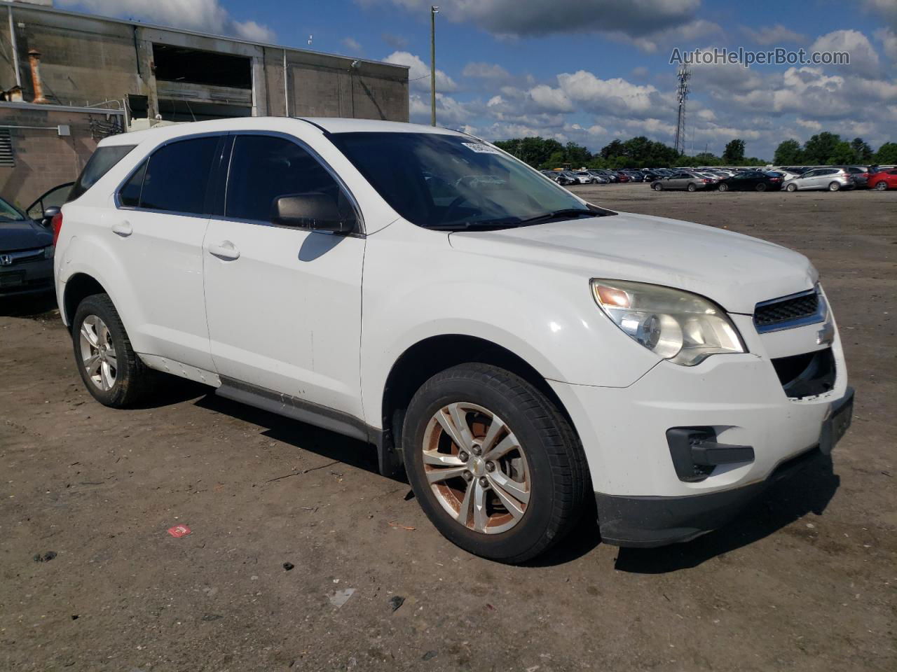 2012 Chevrolet Equinox Ls White vin: 2GNALBEKXC6315831