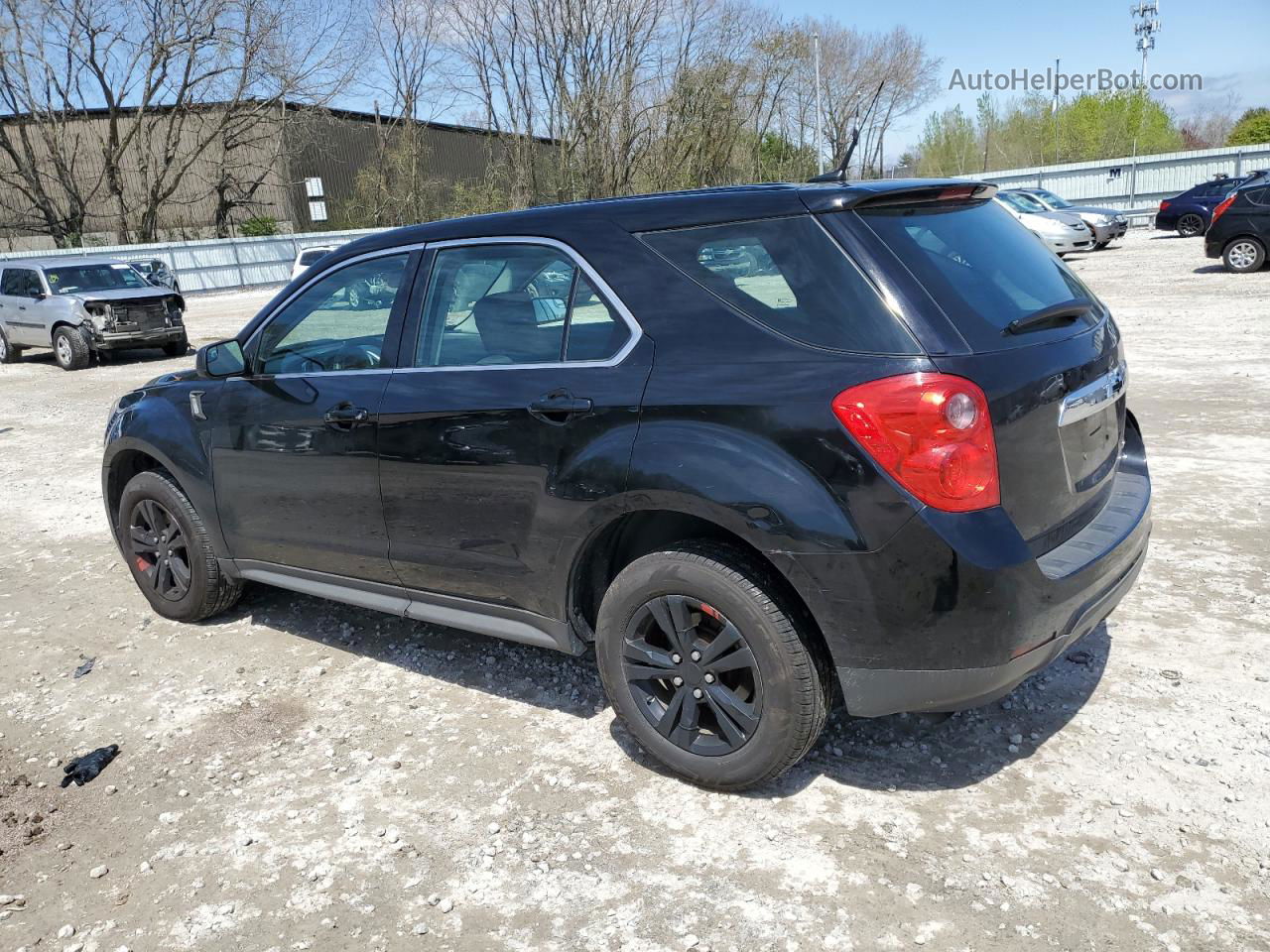 2012 Chevrolet Equinox Ls Black vin: 2GNALBEKXC6336873