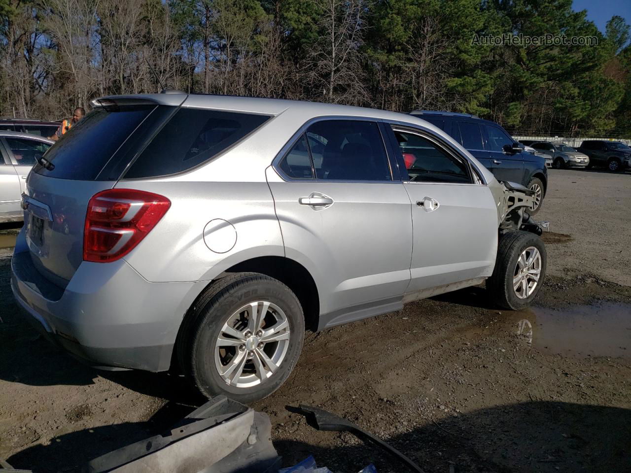 2017 Chevrolet Equinox Ls Gray vin: 2GNALBEKXH1505696