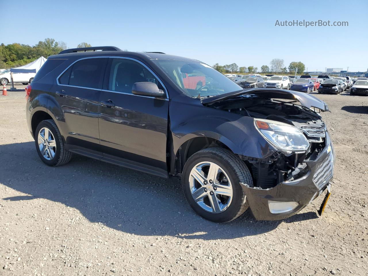 2016 Chevrolet Equinox Lt Gray vin: 2GNALCEK0G6214597