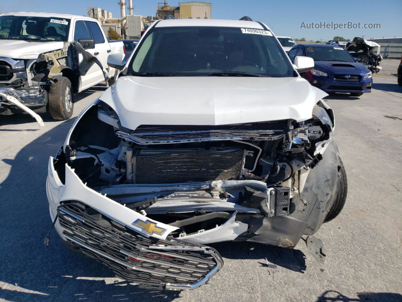 2016 Chevrolet Equinox Lt White vin: 2GNALCEK0G6289588