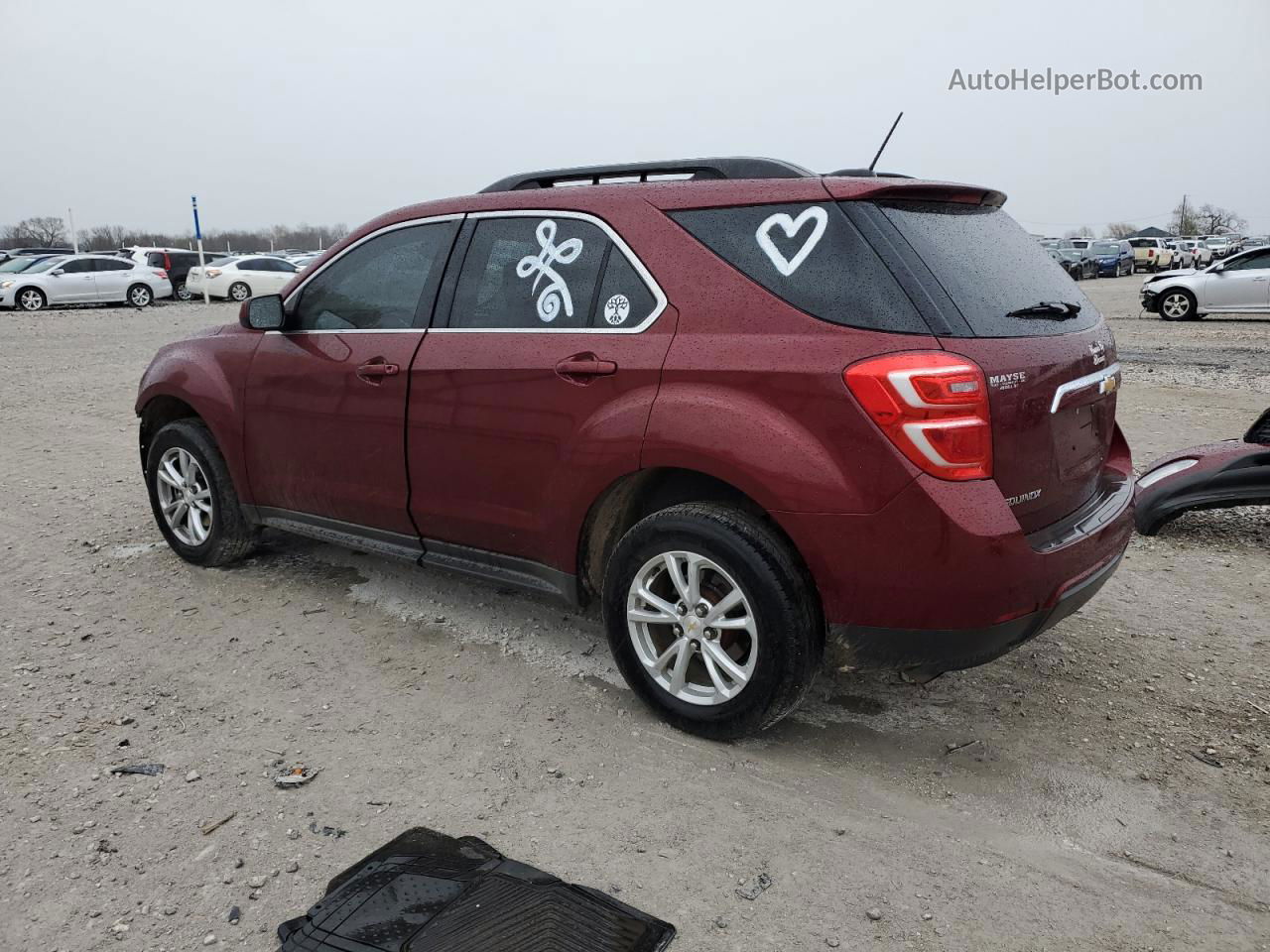 2017 Chevrolet Equinox Lt Red vin: 2GNALCEK0H1517250