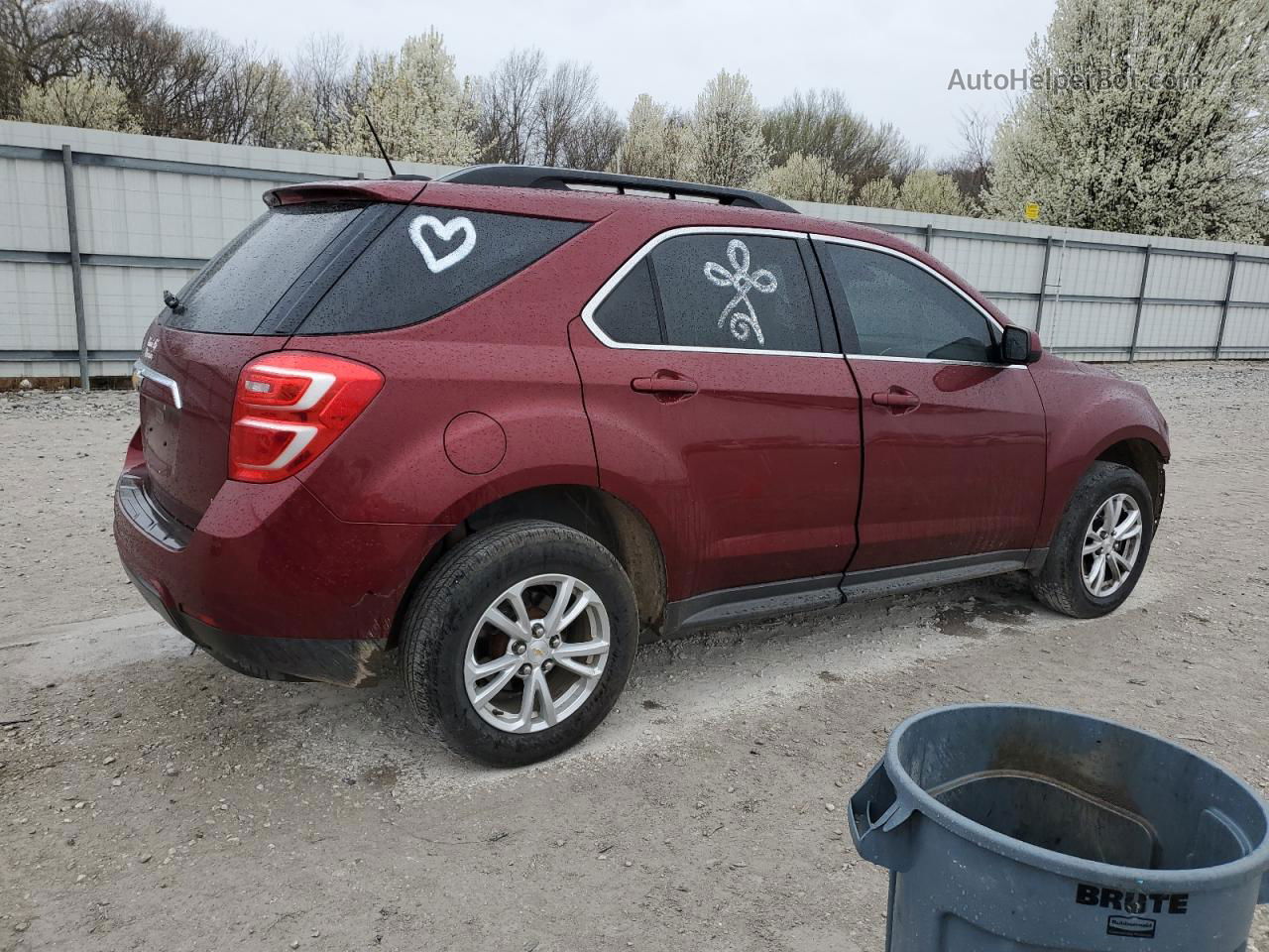 2017 Chevrolet Equinox Lt Red vin: 2GNALCEK0H1517250