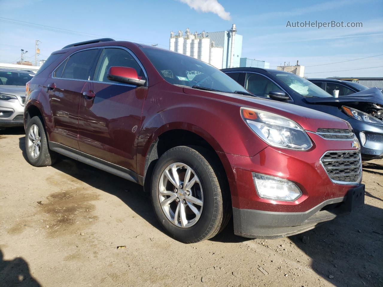 2017 Chevrolet Equinox Lt Red vin: 2GNALCEK0H1587377