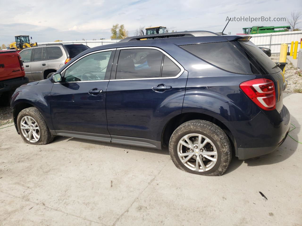 2017 Chevrolet Equinox Lt Синий vin: 2GNALCEK0H6120446