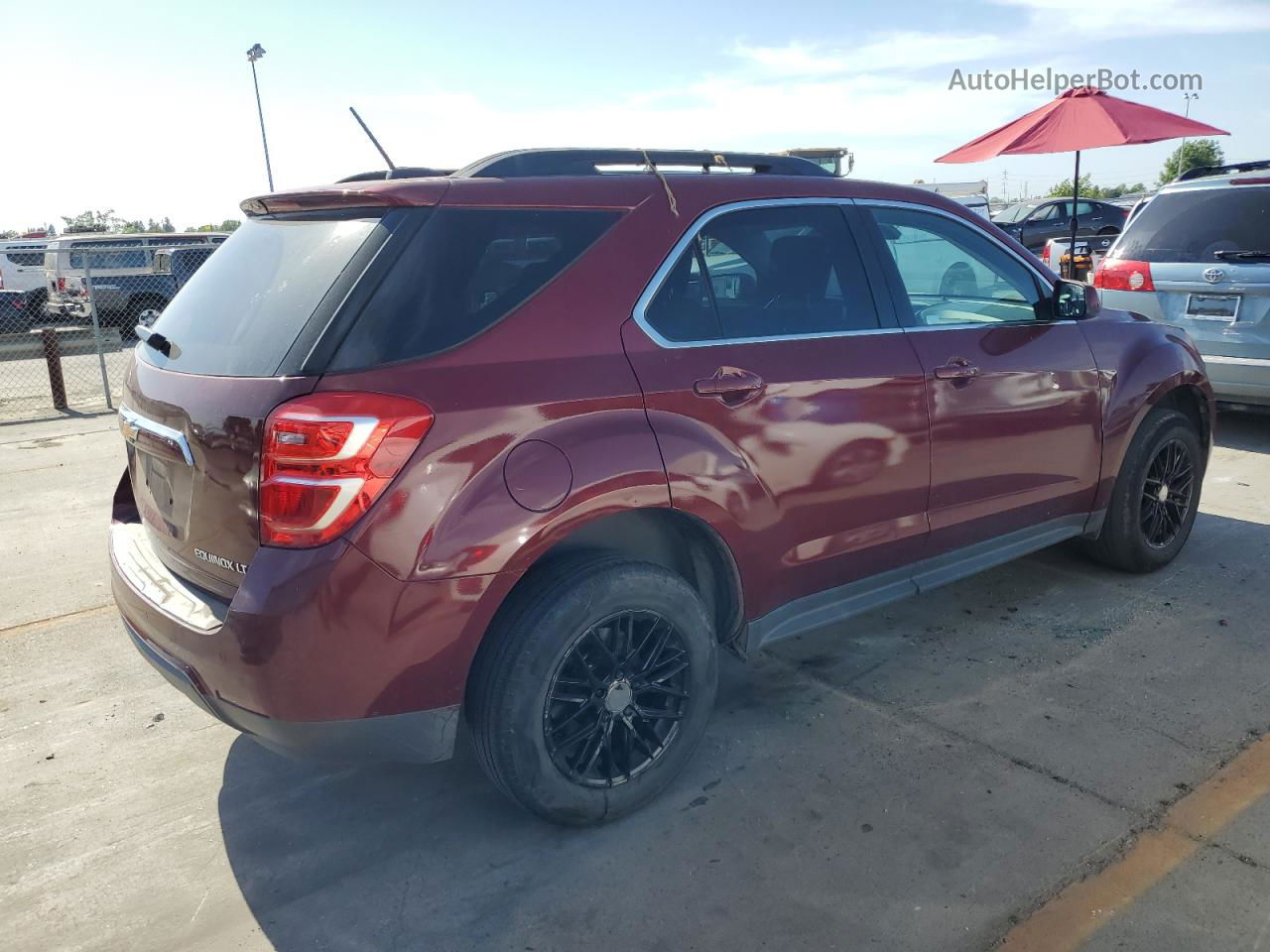 2016 Chevrolet Equinox Lt Maroon vin: 2GNALCEK1G1130530