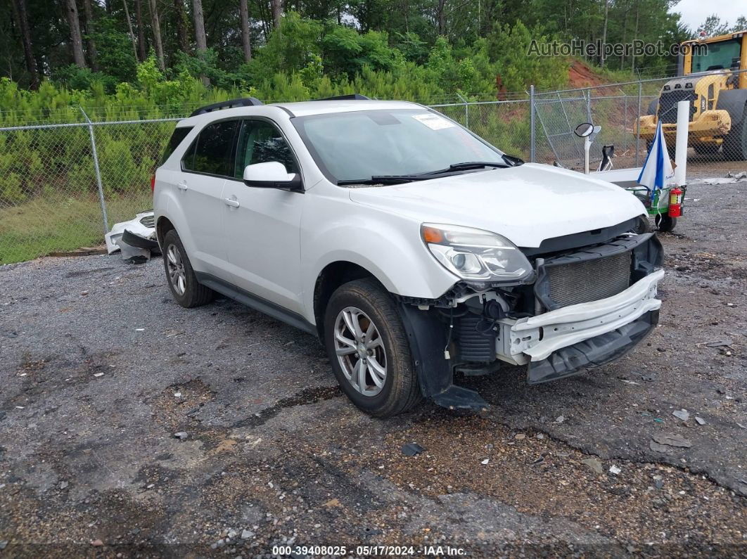 2016 Chevrolet Equinox Lt White vin: 2GNALCEK1G1149529