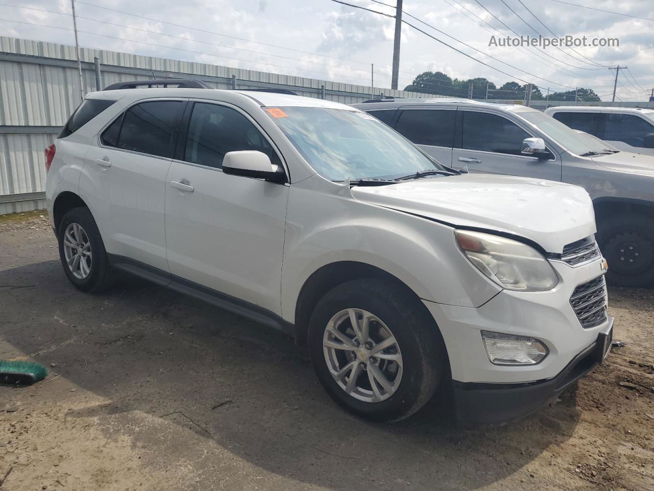 2016 Chevrolet Equinox Lt White vin: 2GNALCEK1G1183924