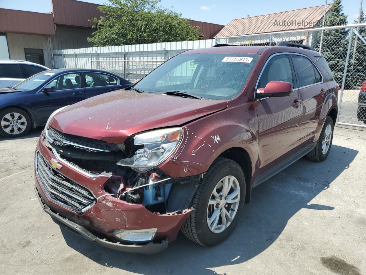 2017 Chevrolet Equinox Lt Red vin: 2GNALCEK1H1506676