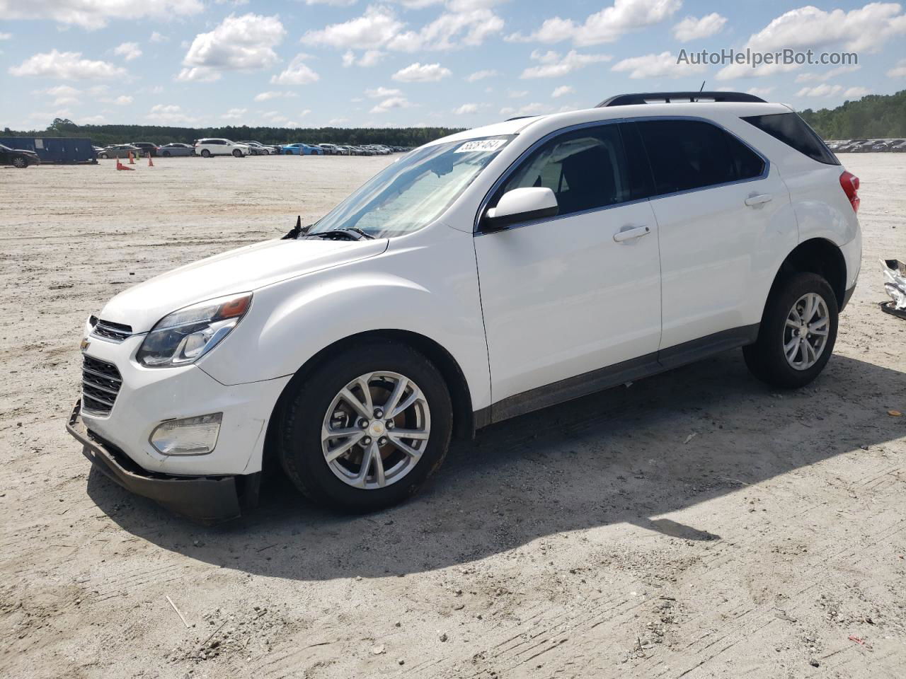 2017 Chevrolet Equinox Lt White vin: 2GNALCEK1H1552993