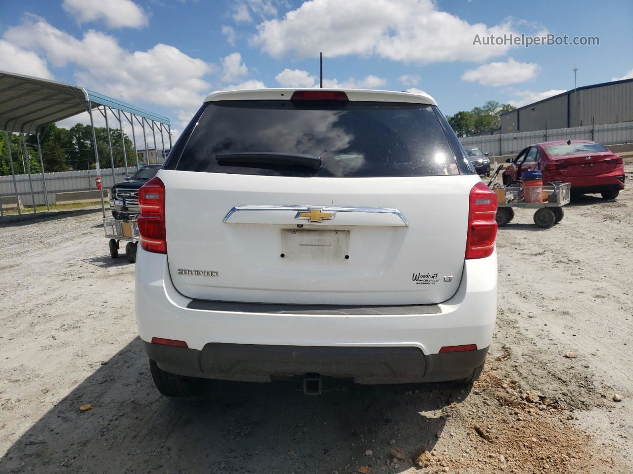 2017 Chevrolet Equinox Lt White vin: 2GNALCEK1H1552993