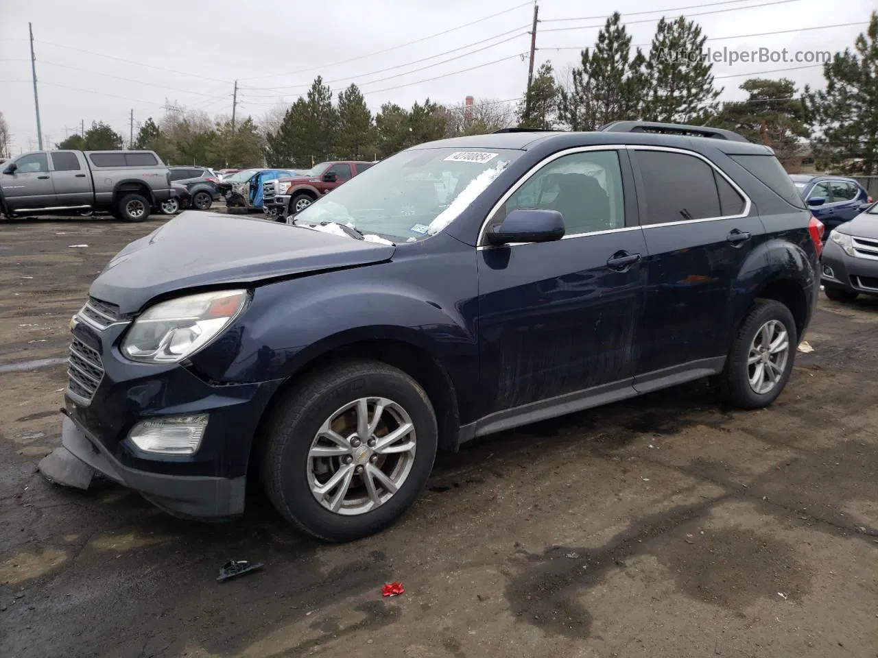 2017 Chevrolet Equinox Lt Blue vin: 2GNALCEK1H6118317