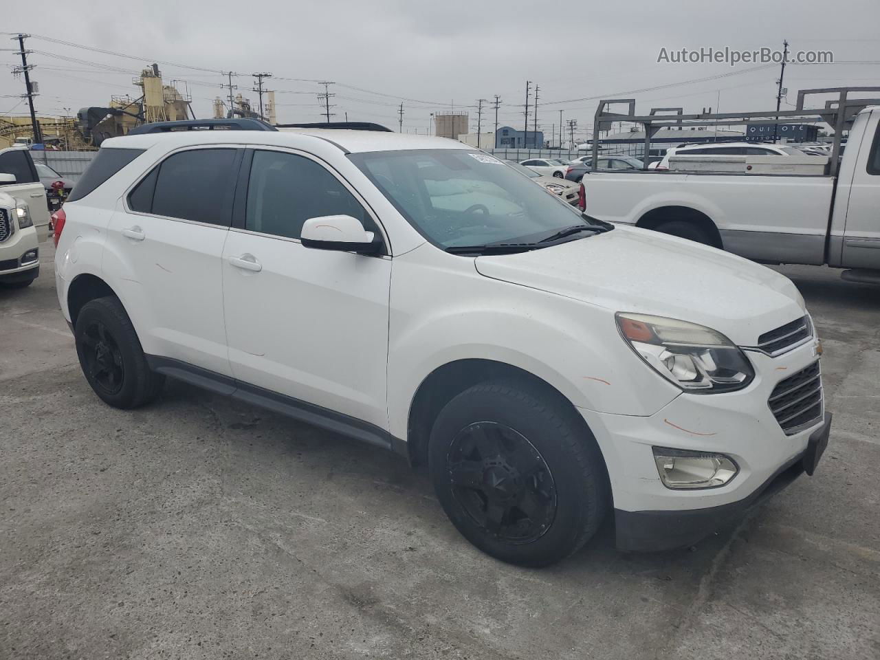 2017 Chevrolet Equinox Lt White vin: 2GNALCEK1H6179408