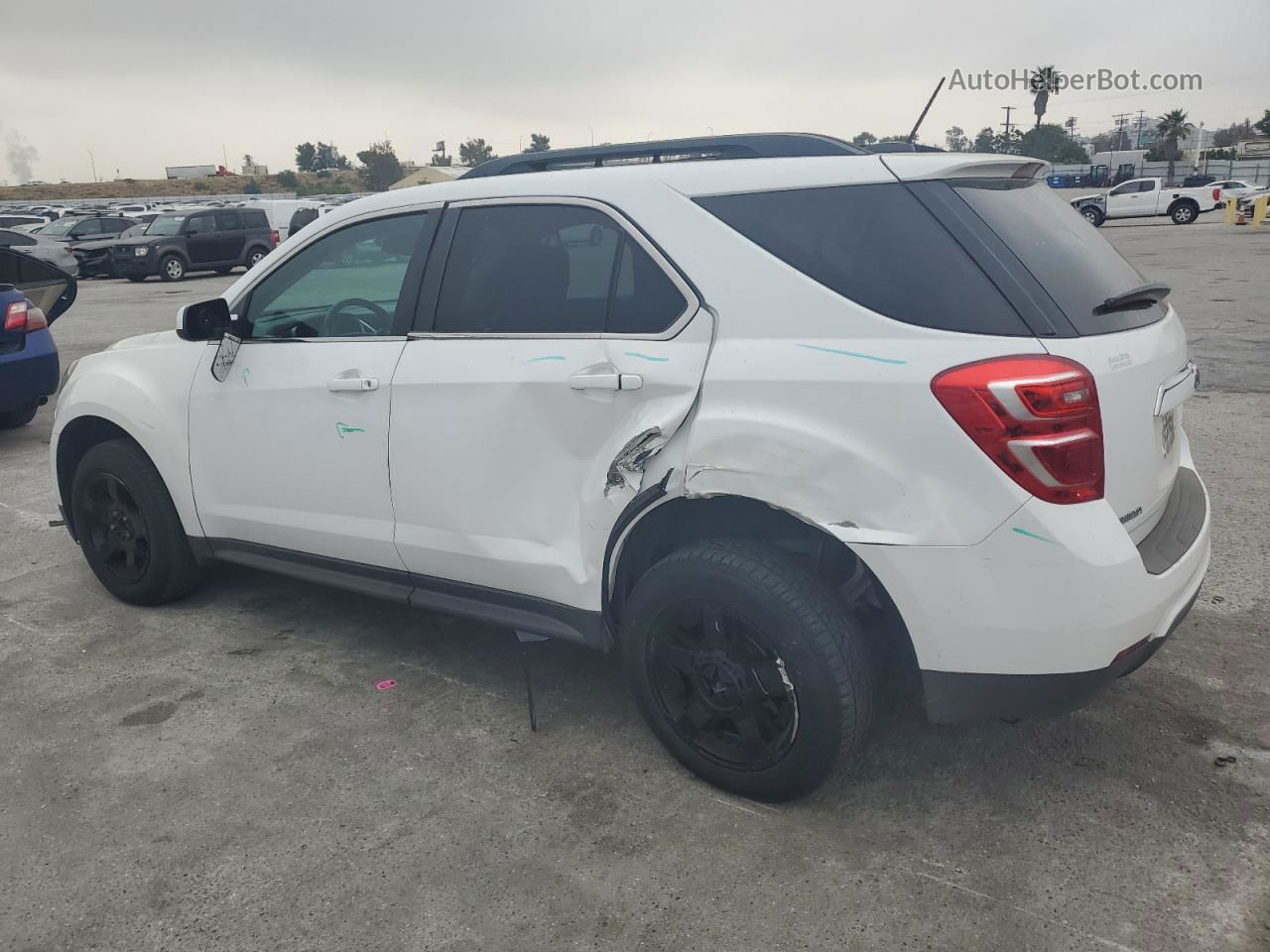 2017 Chevrolet Equinox Lt White vin: 2GNALCEK1H6179408