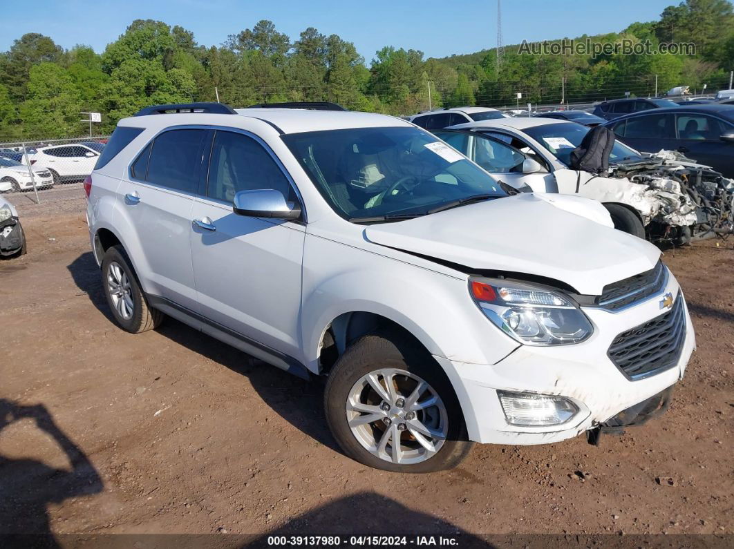 2016 Chevrolet Equinox Lt White vin: 2GNALCEK2G1179901