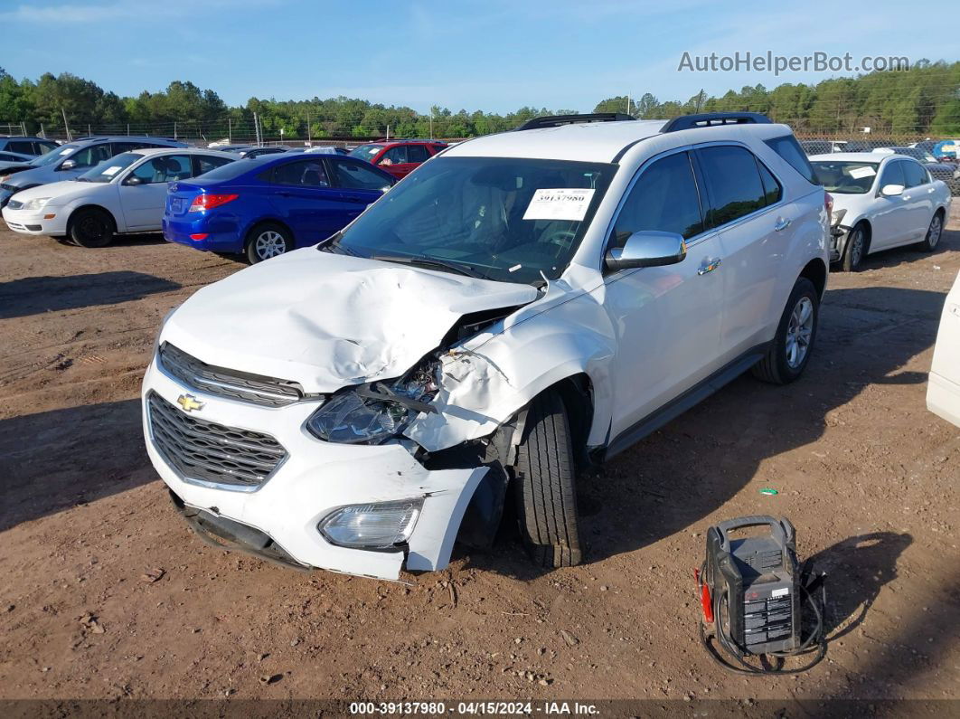 2016 Chevrolet Equinox Lt White vin: 2GNALCEK2G1179901